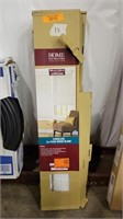 (2) boxes home decorators collection  wood blinds