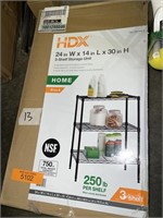 HDX 3 shelf storage unit
