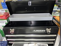 Husky 3 drawer portable toolbox with tray