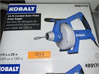 Kobalt 25ft corded auto feed drain auger