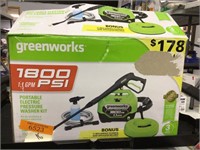 Greenworks 1800 PSI electric pressure washer