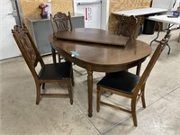 60x40x30 Table/Chairs w/ Two 12 Inch Leaves PU