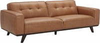 Rivet Bigelow Modern Sofa Couch Wood Base, 89.4"W