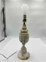 Vintage hand carved Italian marble lamp