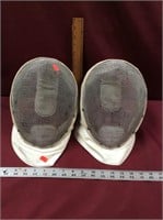 Set Of Two High-End Castillo Fencing Helmets