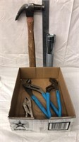 Wrenches flashlight & hammer