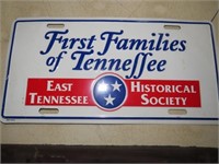 FIRST FAMILIES OF TENNESSEE PLATE
