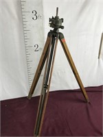 Vintage Military Tripod With Level, Adjustable
