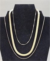 Gold Toned Chain Necklaces