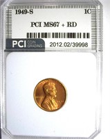 1949-S Cent PCI MS-67+ RD LISTS FOR $650