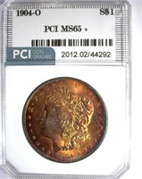 1904-O Morgan PCI MS-65+ Amazing Color
