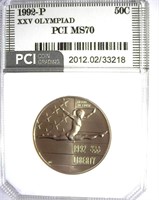 1992-P XXV Olympiad 50c PCI MS-70