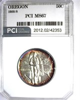 1926-S Oregon 50c PCI MS-67 LISTS FOR $850
