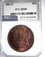 1901-O Morgan PCI MS-66 Gorgeous Color