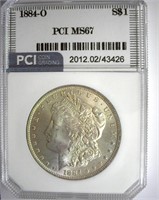 1884-O Morgan PCI MS-67 LISTS FOR $3150