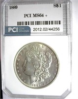 1889 Morgan PCI MS-64+