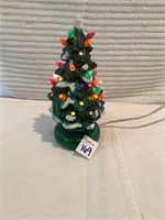Approx. 7.5" Lighted Ceramic Christmas Tree