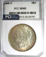 1880-O Morgan PCI MS-65 LISTS FOR $15000