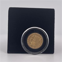 1912 ndian Head $2 1/2 Gold Coin