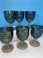 6 imperial glass goblets