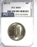 1971-D Kennedy PCI MS-67