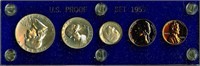 1959 5 Coin Proof Set In Capital Holder