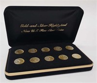 Gold & Silver Highlighted Jefferson Nickel Set