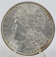 1896-P Morgan Silver Dollar AU/UNC
