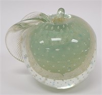 Vintage Murano Apple Paperweight or Bookend