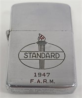 1947 Zippo Standard Oil F.A.R.M. 3 Barrel Lighter