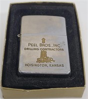Vintage Zippo Ad Lighter - Peel Bros Inc Kansas