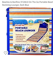 On-the-go portable beach recliner Lounger
