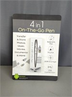 New 4 in1 On the Go Pen USB, 8 GB Storage, & More