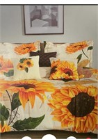 NEW Sunflower, King Size 7pc Comforter Set