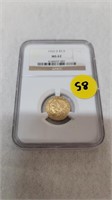 1925 D MS 62 GOLD $2.5 DOLLAR  COIN