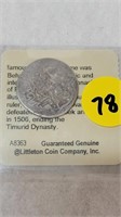 1370-1404 AD TIMURID SILVER COIN