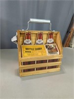New Wood 6 Pack Bottle Caddy