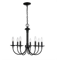 Rubbed Bronze Classic Farmhouse Candle Chandelier