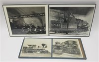 4 Black and White Railroad Photos
