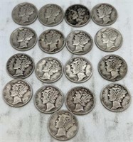 17 mercury dimes 1938, 41-42