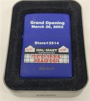 2002 Unfired Zippo Limited Edition Walmart Opening