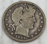 1899o Barber half dollar