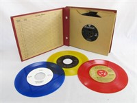 45's records w/ Elvis coloured vinyl.
