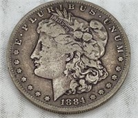 1884s Morgan dollar