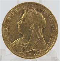 1899 Great Britain Gold Sovereign Coin