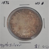 1896 USA 90% Silver $1.