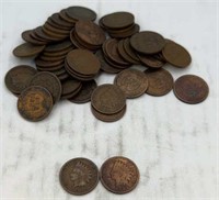 (56) 1904-05 Indian head Pennies