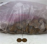 Large bag of unsearched wheat Pennies