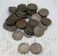 51 liberty head nickels 1904-1906