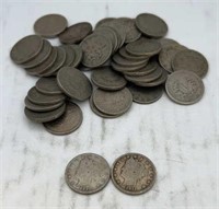 41 liberty head nickels 1910 and 11